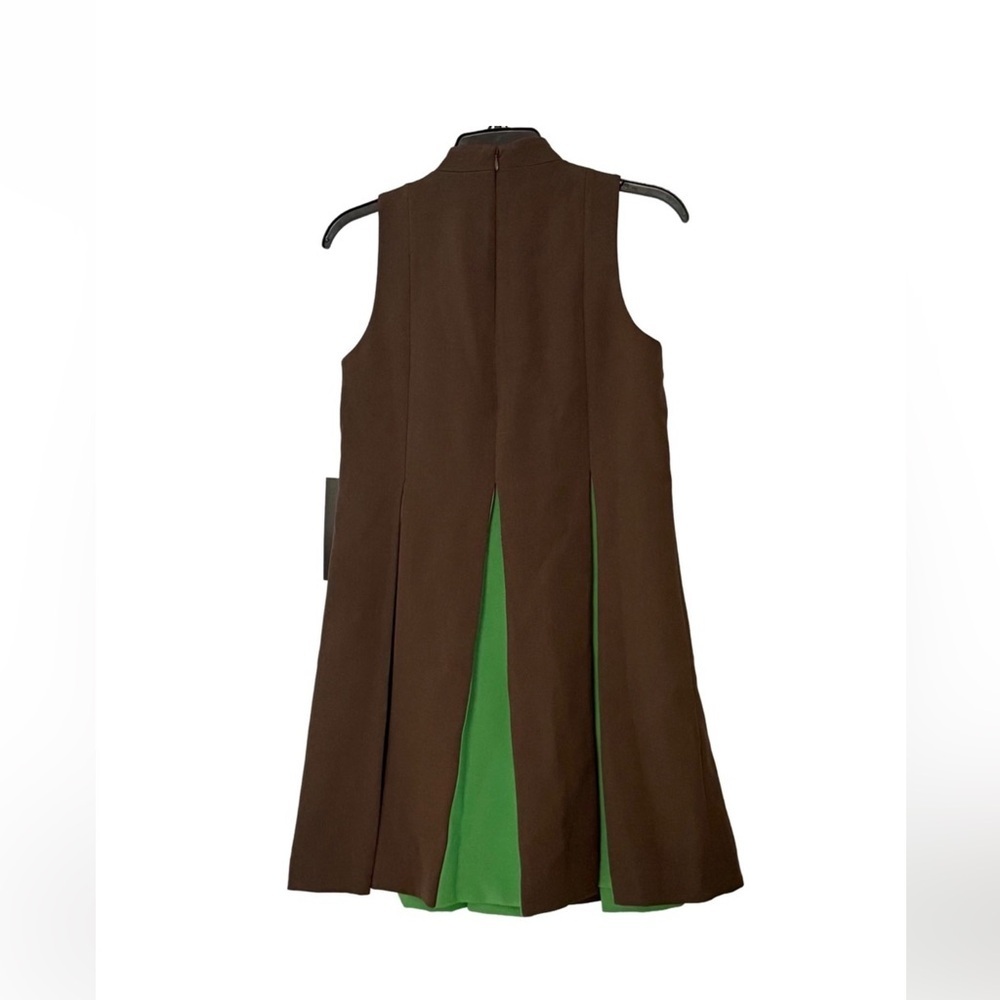 Tuckernuck Demitasse Griffiths Dress XXXL Brown Green Mod A-Line NWT - Picture 5 of 10